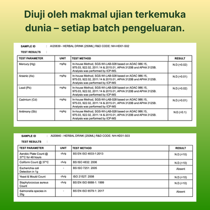 250ml Minuman Herba Traditional